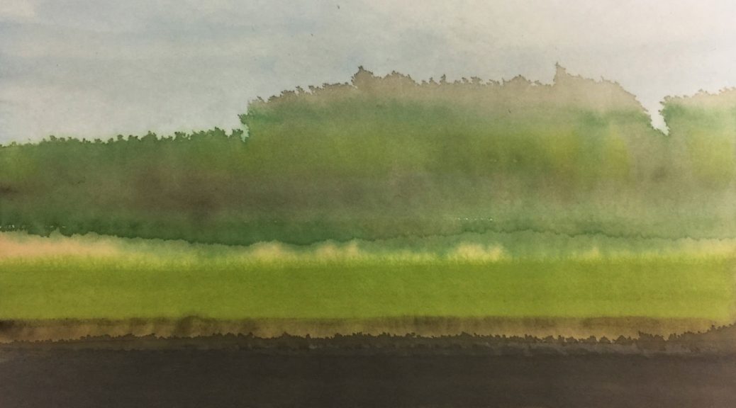 Angela Böhme: Geschwind III, 2019, Aquarell Gouache auf Japanpapier